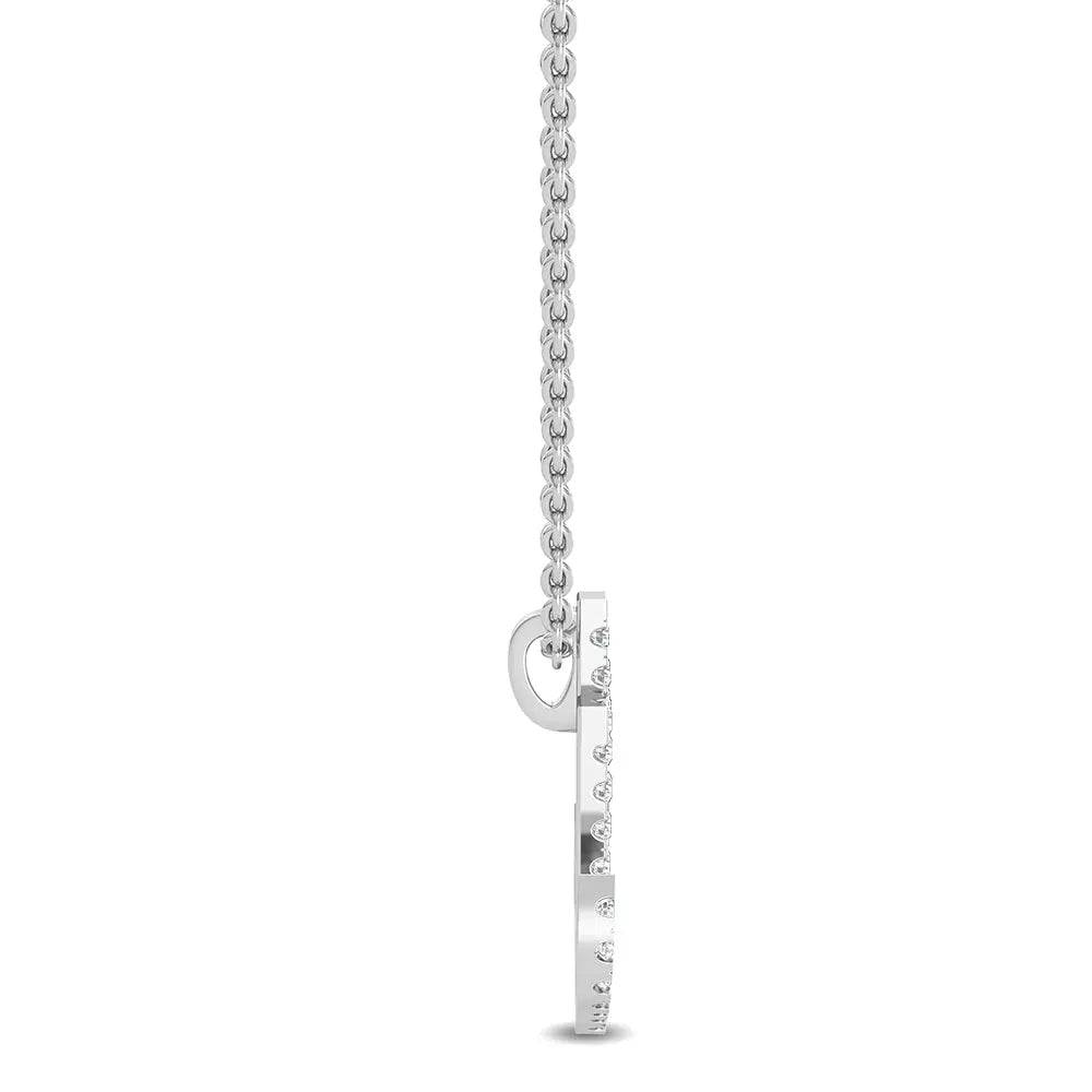 Anchor Pendant Lab Grown Diamonds 0.11 ctw - PUREFINEJEWELRY