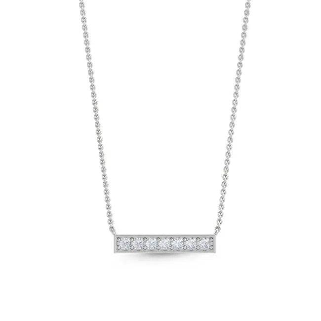 Bar Pendant Lab Grown Diamond 0.30 ctw - PUREFINEJEWELRY