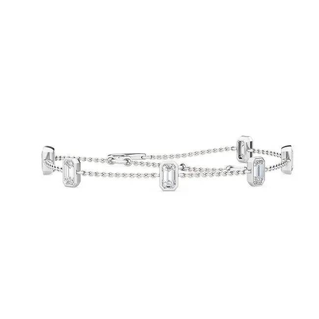 Bracelet Emerald Cut Lab Grown Diamond 1.00 ct - PUREFINEJEWELRY