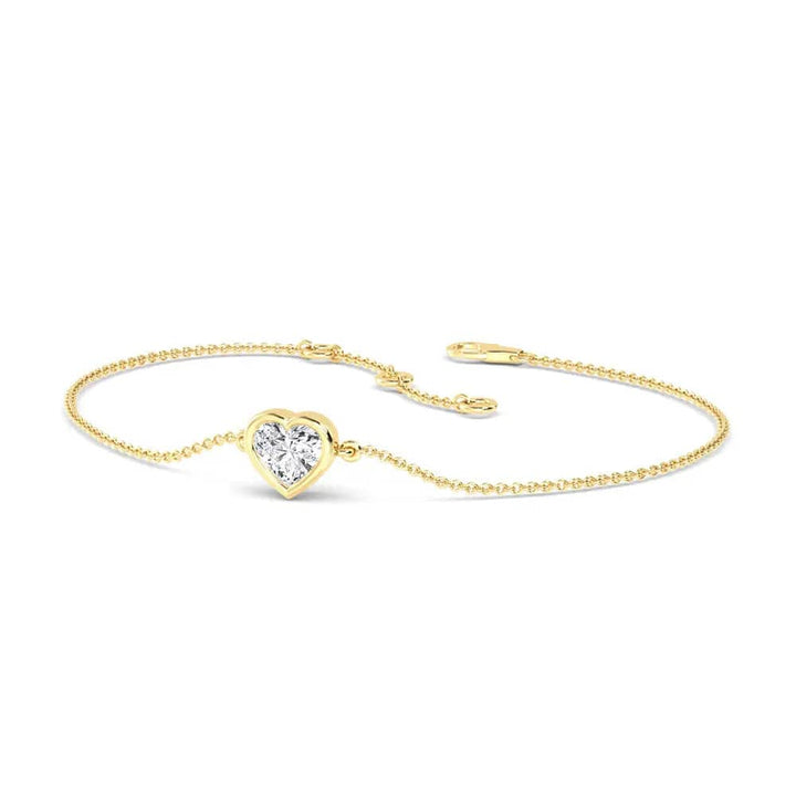 Bracelet Heart Shape Lab Grown Diamond 0.50 ct. - PUREFINEJEWELRY