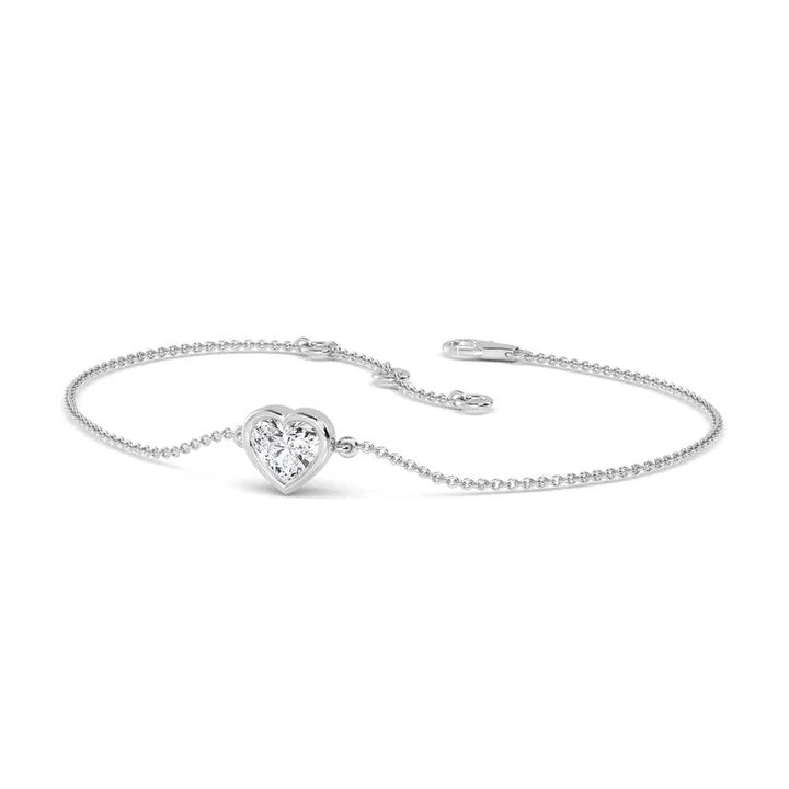 Bracelet Heart Shape Lab Grown Diamond 0.50 ct. - PUREFINEJEWELRY