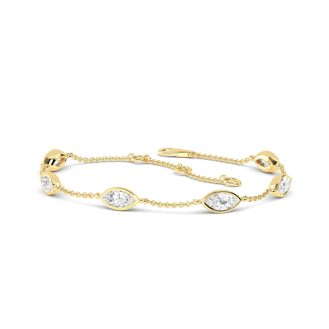 Bracelet Marquise Shape Lab Diamond 1.00 ct - PUREFINEJEWELRY