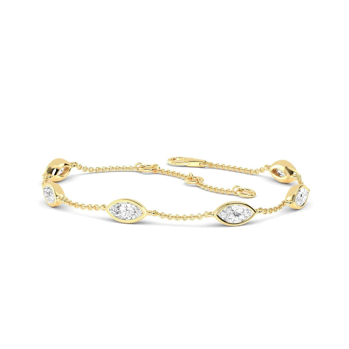 Bracelet Marquise Shape Lab Diamond 1.00 ct - PUREFINEJEWELRY