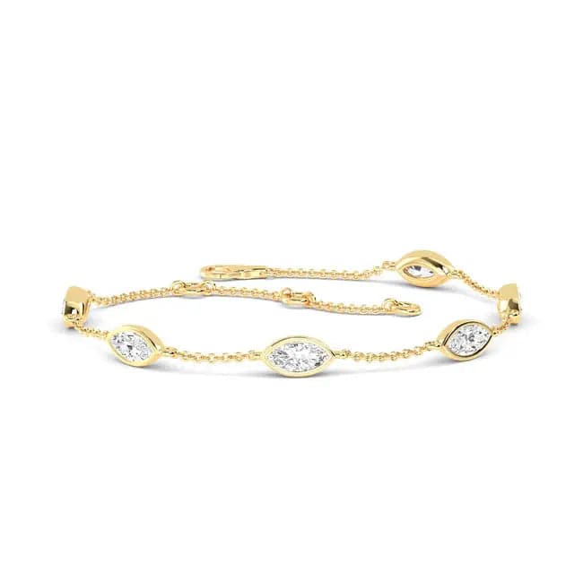 Bracelet Marquise Shape Lab Diamond 1.00 ct - PUREFINEJEWELRY