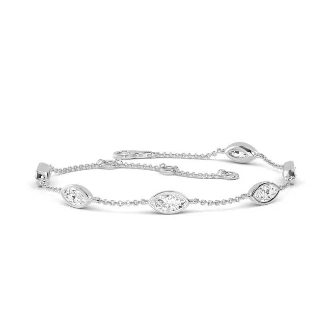 Bracelet Marquise Shape Lab Diamond 1.00 ct - PUREFINEJEWELRY