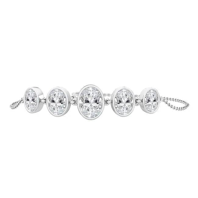 Bracelet Oval Cut Lab Grown Diamond 1.95 ctw - PUREFINEJEWELRY