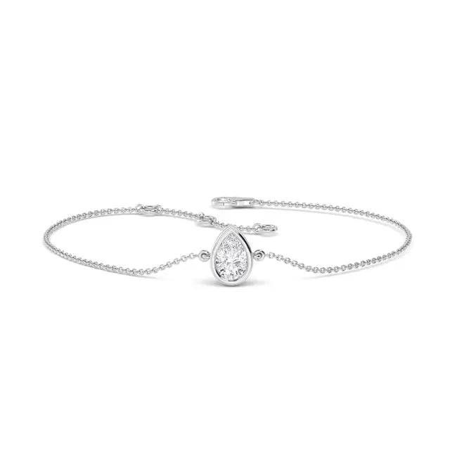 Bracelet Pear Shape Lab Grown Diamond 0.75 ctw - PUREFINEJEWELRY