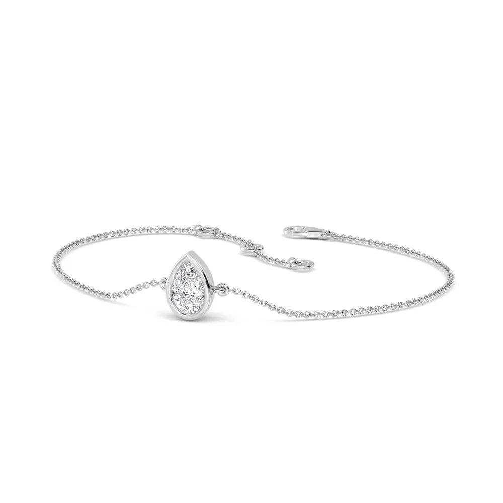 Bracelet Pear Shape Lab Grown Diamond 0.75 ctw - PUREFINEJEWELRY