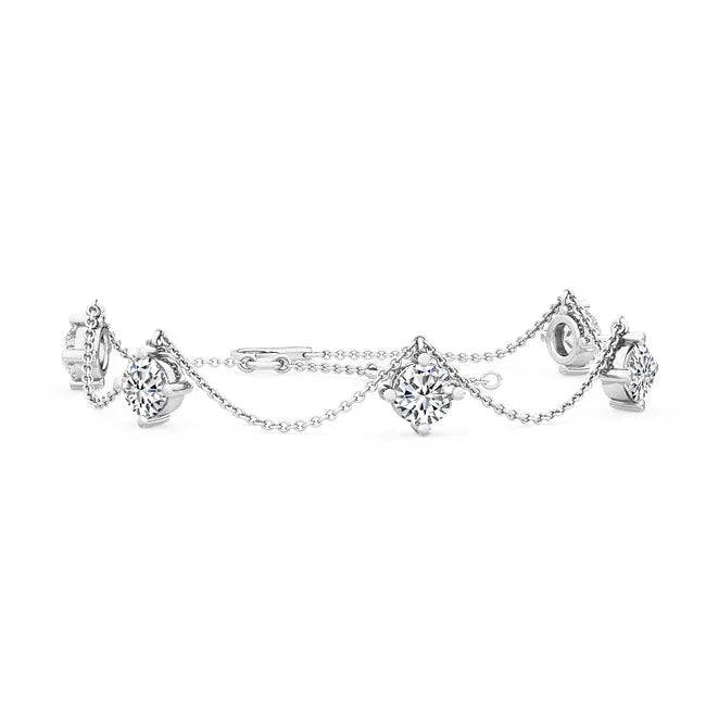 Bracelet Round Cut Lab Grown Diamond 1.25 ctw - PUREFINEJEWELRY