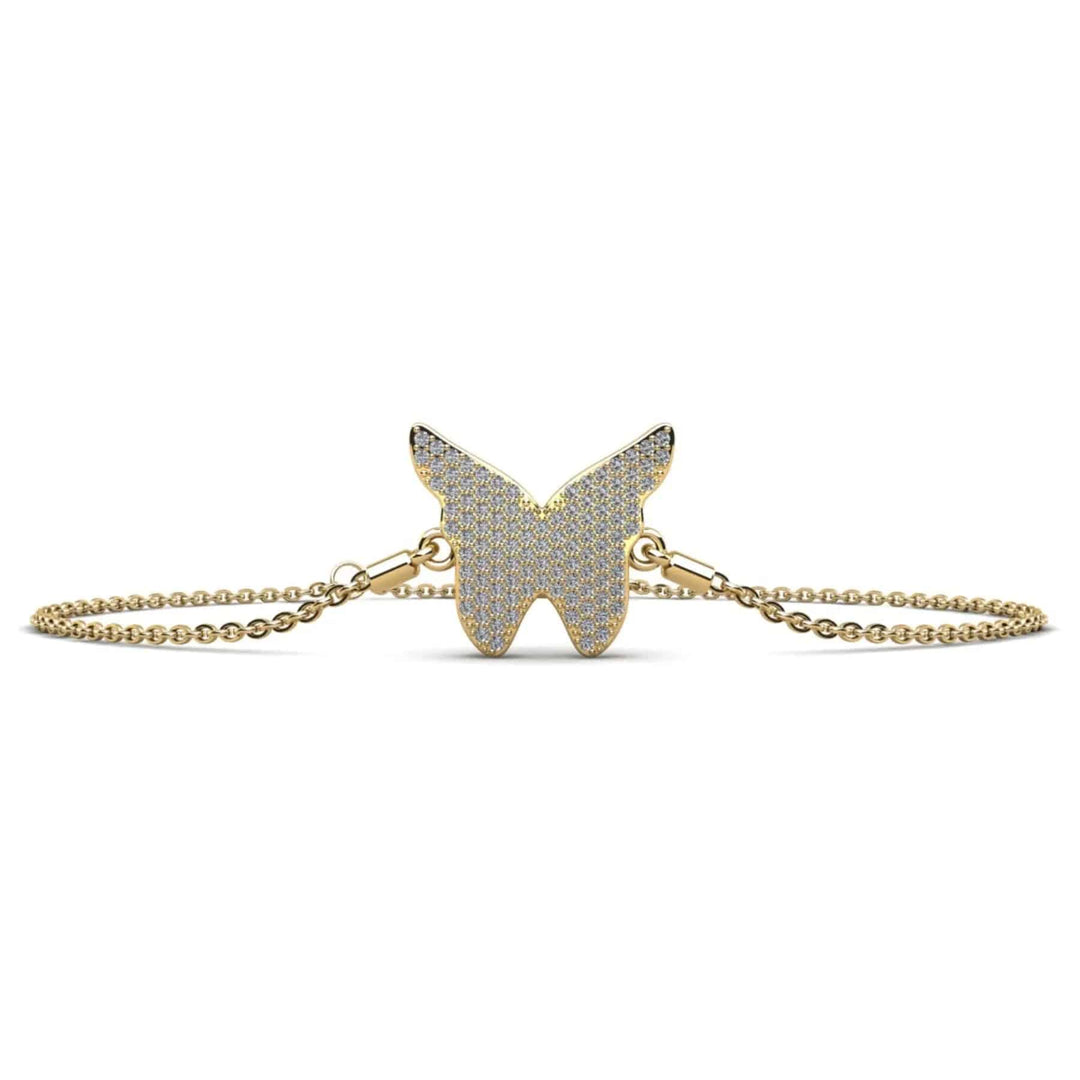 Butterfly Lab Diamond Bracelet 0.54 ctw - PUREFINEJEWELRY