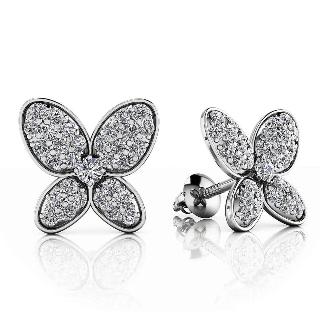 Butterfly Lab Diamond Studs 0.33 ctw - PUREFINEJEWELRY