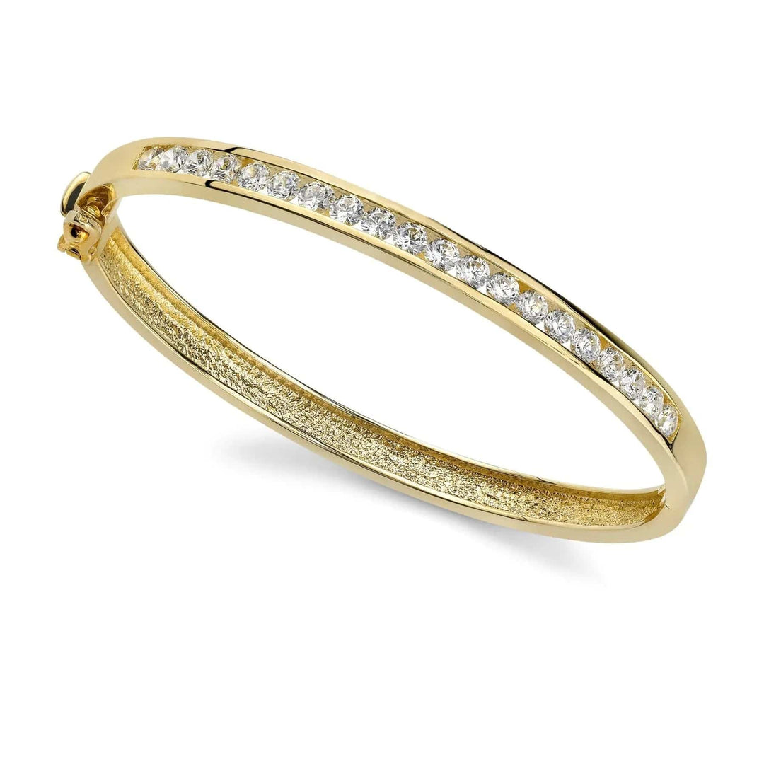 Channel Set Lab Diamond Bangle 2.00 ctw - PUREFINEJEWELRY