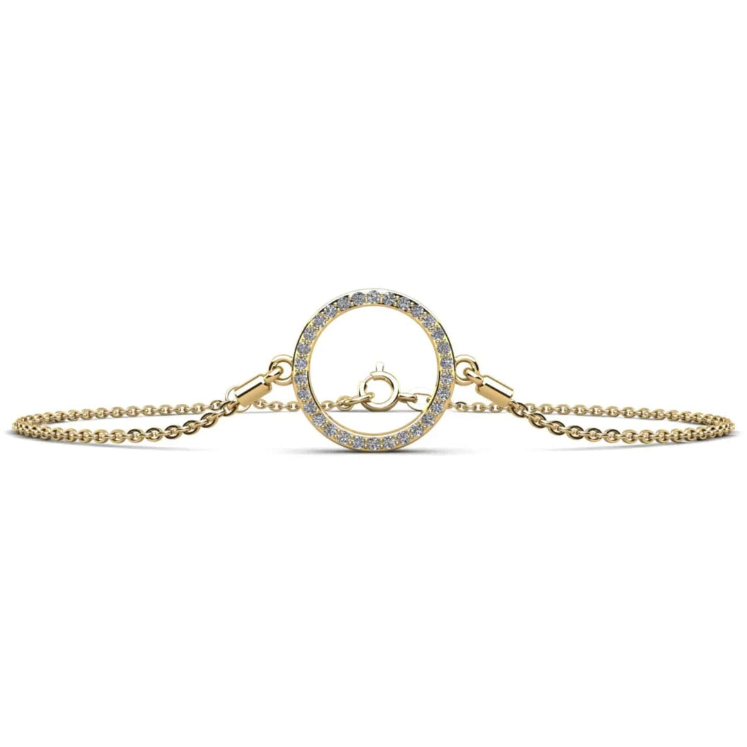 Circle Lab Diamond Adjustable Bracelet 0.24 ctw - PUREFINEJEWELRY