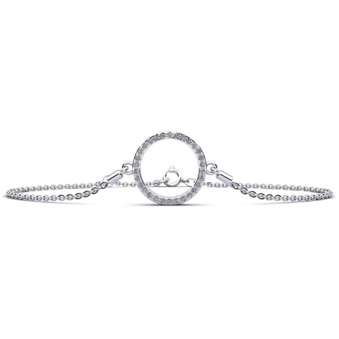 Circle Lab Diamond Adjustable Bracelet 0.24 ctw - PUREFINEJEWELRY