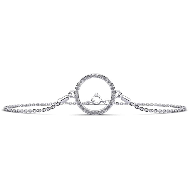 Circle Lab Diamond Adjustable Bracelet 0.24 ctw - PUREFINEJEWELRY