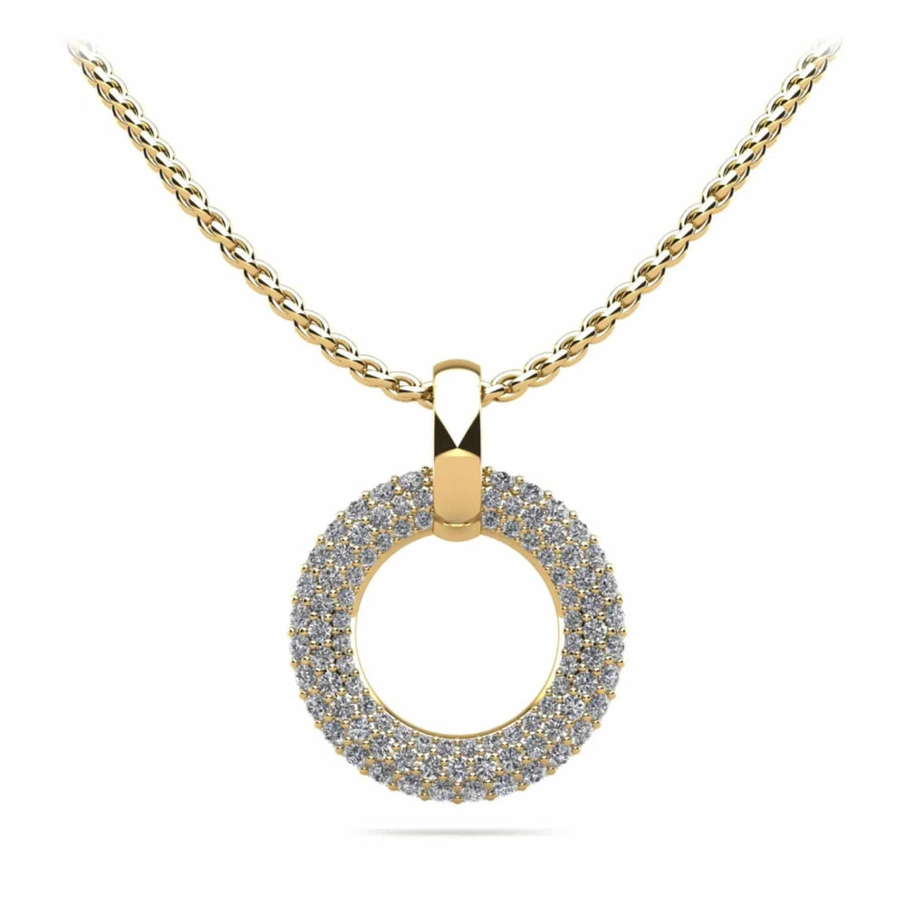 Circle Of Life Lab Diamond Pendant 0.96 ctw - PUREFINEJEWELRY