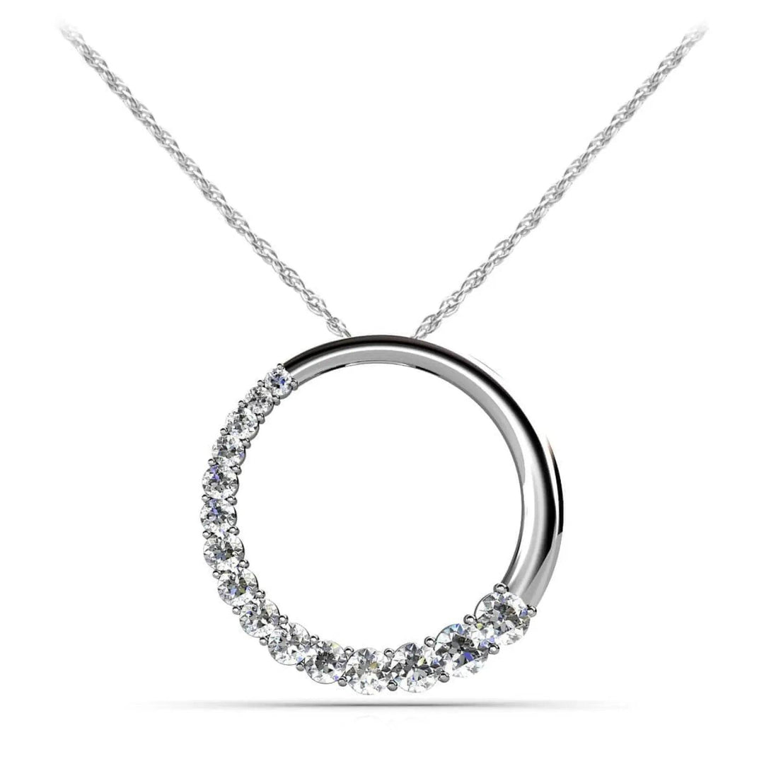 Circle Of Life Lab Diamond Pendant 1.00 ctw - PUREFINEJEWELRY