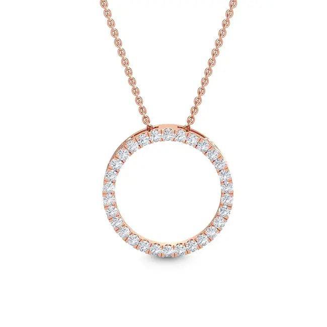 Circle Of Life Pendant Lab Diamond 0.50 ctw - PUREFINEJEWELRY