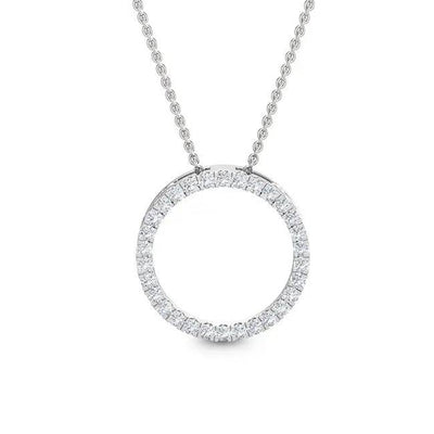 Circle Of Life Pendant Lab Diamond 0.50 ctw - PUREFINEJEWELRY