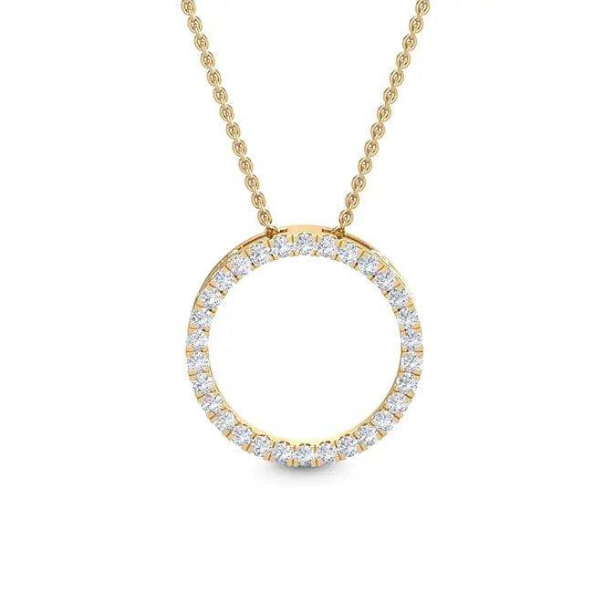 Circle Of Life Pendant Lab Diamond 0.50 ctw - PUREFINEJEWELRY