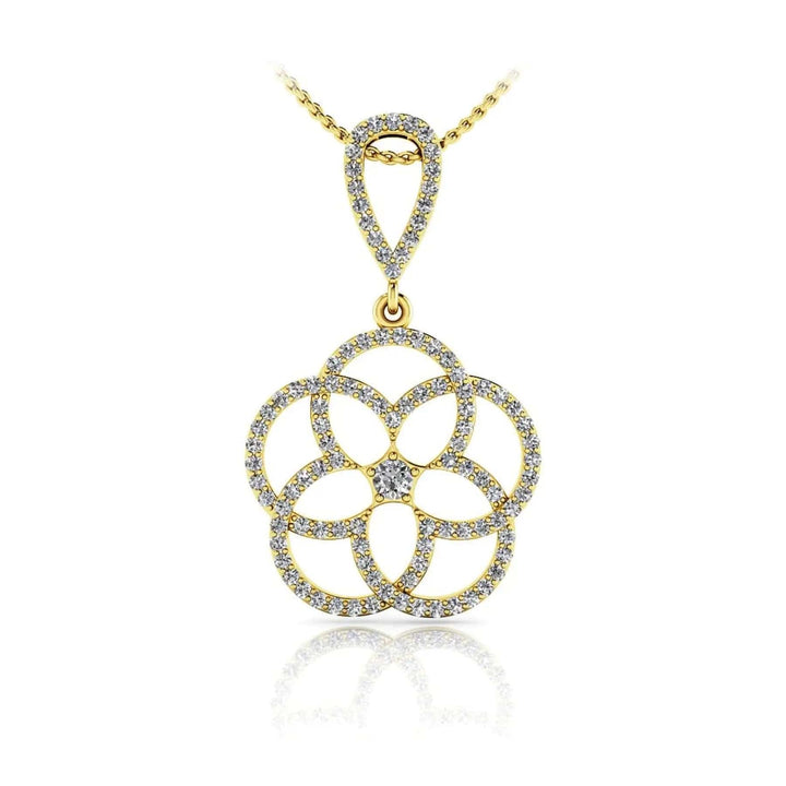 Circles Of Love Diamond Pendant 1.12 ctw - PUREFINEJEWELRY