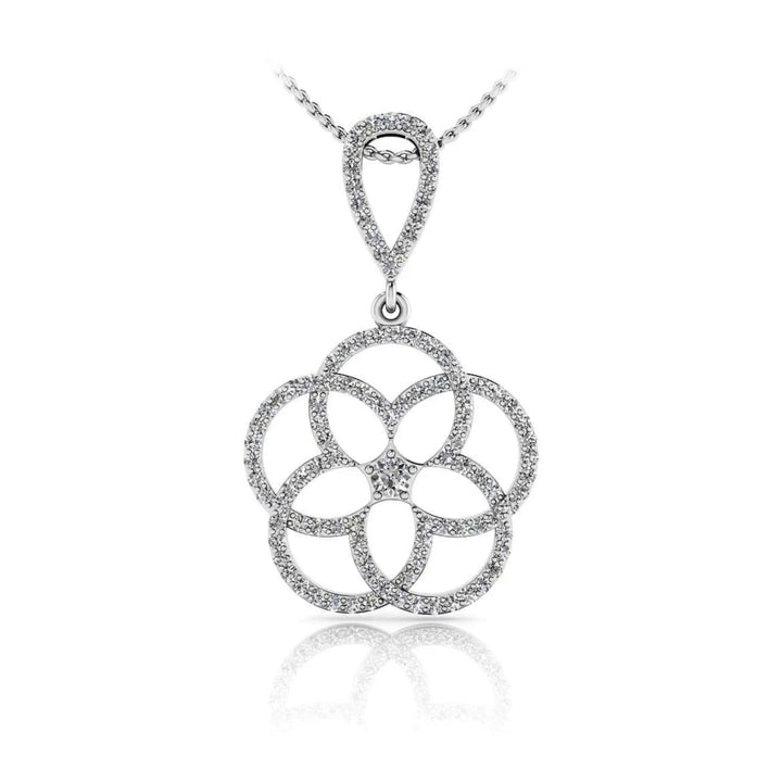 Circles Of Love Diamond Pendant 1.12 ctw - PUREFINEJEWELRY