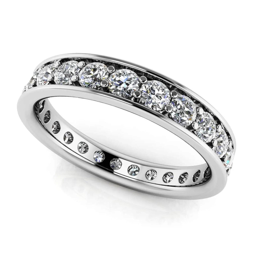 Classic Channel Single Row Eternity Ring 1.00 ctw - PUREFINEJEWELRY