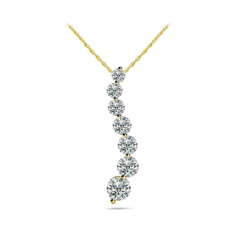 Classic Diamond Journey Necklace 0.50 ctw - PUREFINEJEWELRY