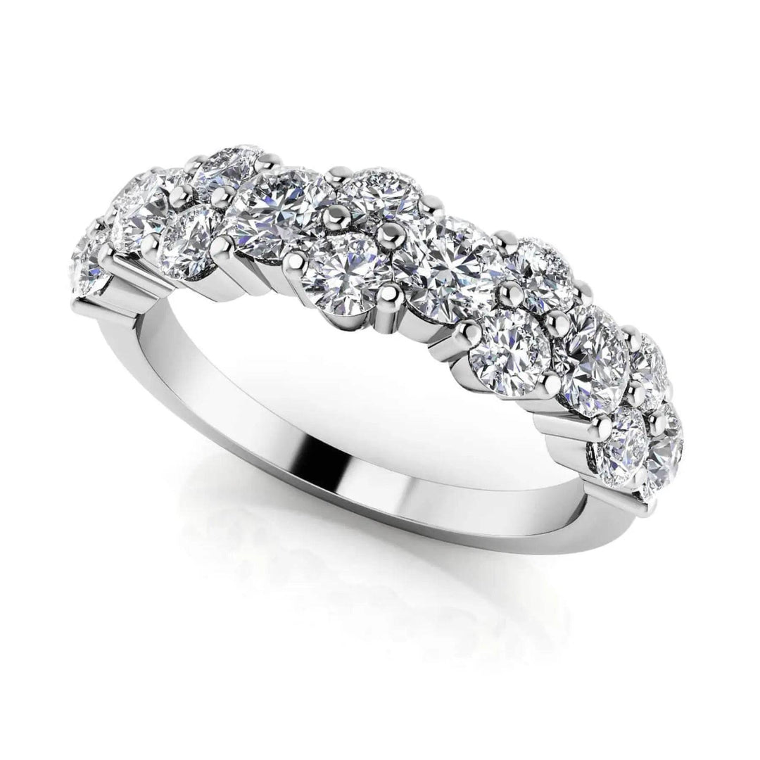 Delightful Lab Diamond Anniversary Ring 1.32 ctw - PUREFINEJEWELRY