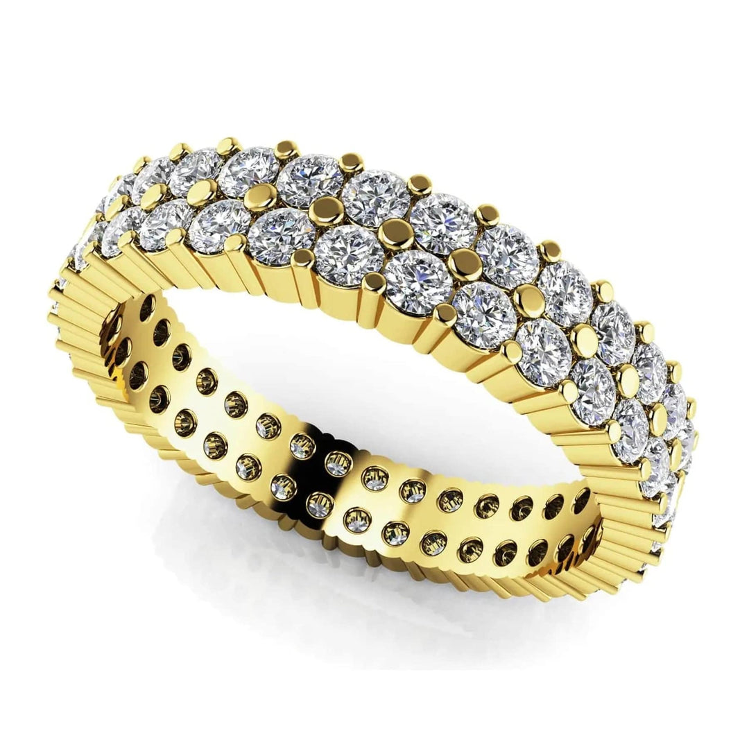 Double Row Eternity Ring 1.50 ctw - PUREFINEJEWELRY