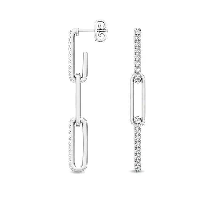 Drop Cascade Earrings Lab Grown Diamond 0.30 ctw - PUREFINEJEWELRY