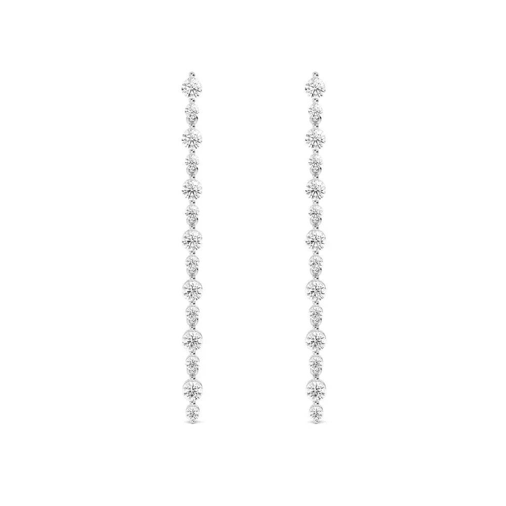 Drop Earrings Lab Grown Diamond 1.52 ctw - PUREFINEJEWELRY