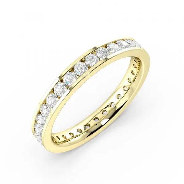 Eternity Ring Channel Set Lab Grown Diamonds 1.25 ct - PUREFINEJEWELRY