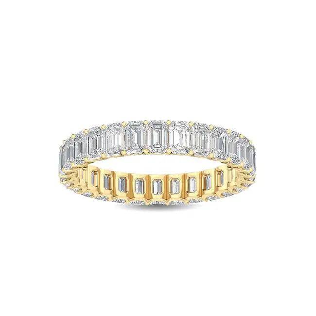 Eternity Ring Emerald Cut Lab Diamond 3.25 ct - PUREFINEJEWELRY