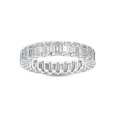 Eternity Ring Emerald Cut Lab Diamond 4.00 ct - PUREFINEJEWELRY