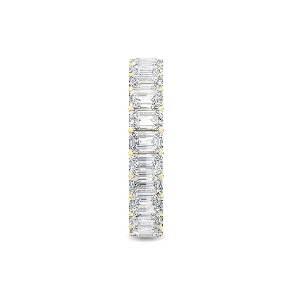 Eternity Ring Emerald Cut Lab Diamond 4.00 ct - PUREFINEJEWELRY