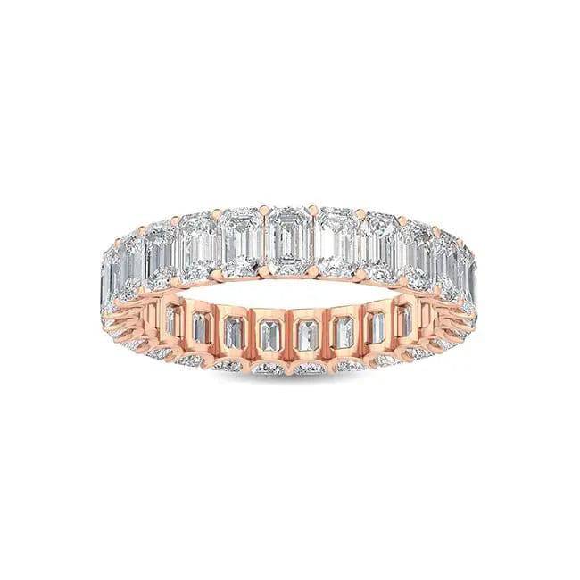 Eternity Ring Emerald Cut Lab Diamond 4.00 ct - PUREFINEJEWELRY