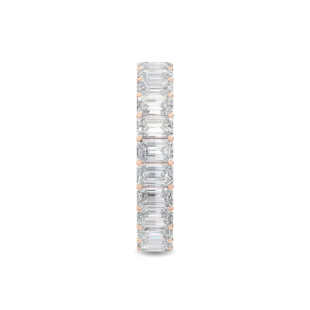 Eternity Ring Emerald Cut Lab Diamond 4.00 ct - PUREFINEJEWELRY