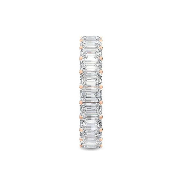 Eternity Ring Emerald Cut Lab Diamond 4.31 ct - PUREFINEJEWELRY