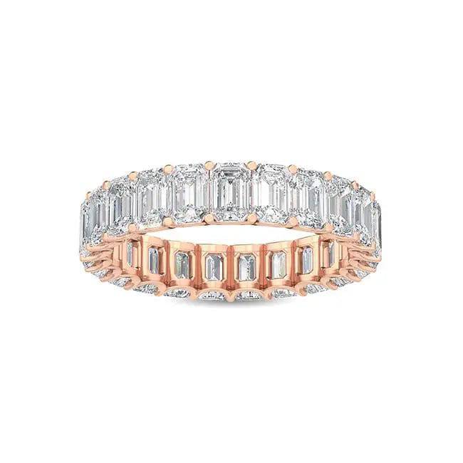 Eternity Ring Emerald Cut Lab Diamond 4.31 ct - PUREFINEJEWELRY