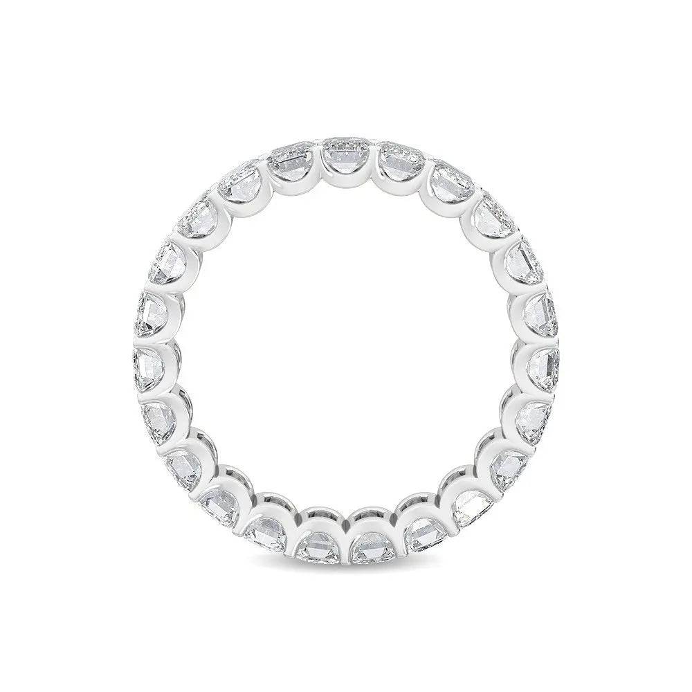 Eternity Ring Emerald Cut Lab Diamond 4.31 ct - PUREFINEJEWELRY