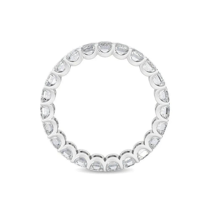 Eternity Ring Emerald Cut Lab Diamond 4.31 ct - PUREFINEJEWELRY