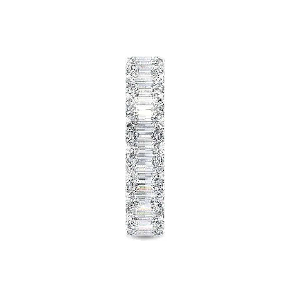 Eternity Ring Emerald Shape Lab Diamond 5.00 ct - PUREFINEJEWELRY