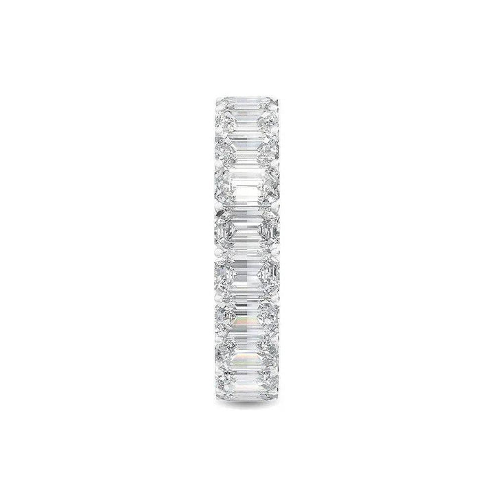 Eternity Ring Emerald Shape Lab Diamond 5.00 ct - PUREFINEJEWELRY