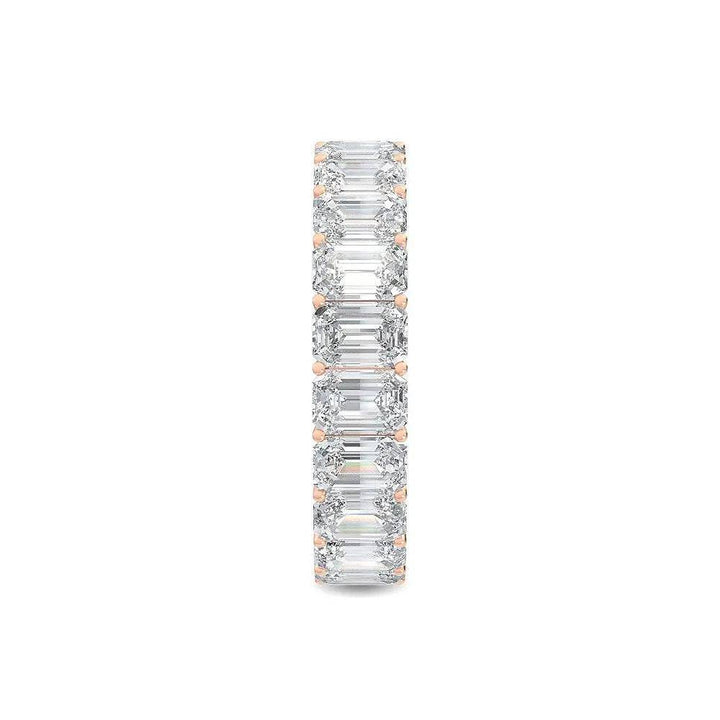 Eternity Ring Emerald Shape Lab Diamond 5.00 ct - PUREFINEJEWELRY