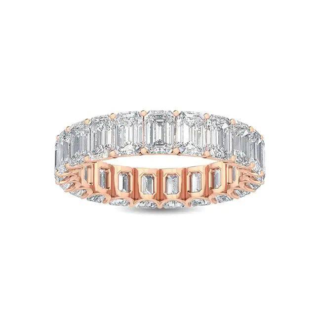 Eternity Ring Emerald Shape Lab Diamond 5.00 ct - PUREFINEJEWELRY