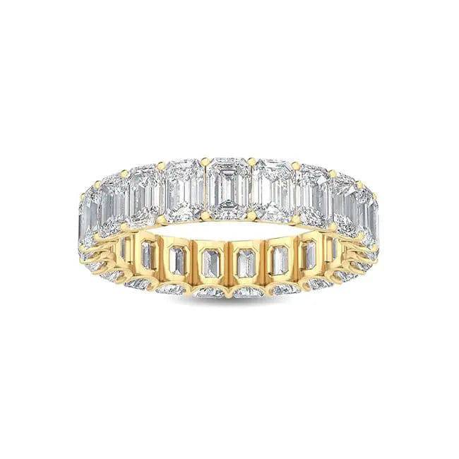 Eternity Ring Emerald Shape Lab Diamond 5.00 ct - PUREFINEJEWELRY