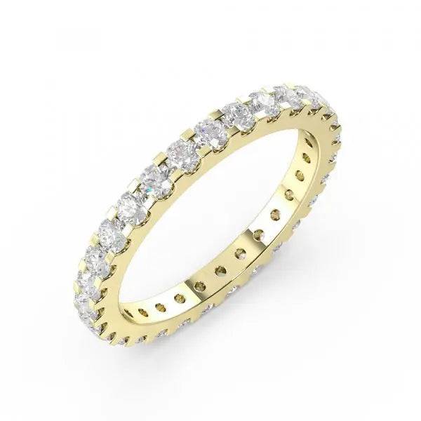 Eternity Ring Round Lab Grown Diamond 1.25 ct - PUREFINEJEWELRY