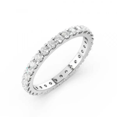 Eternity Ring Round Lab Grown Diamond 1.25 ct - PUREFINEJEWELRY