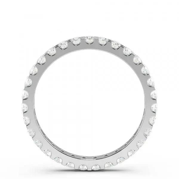 Eternity Ring Round Lab Grown Diamond 1.25 ct - PUREFINEJEWELRY